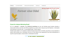 Desktop Screenshot of foreveraloeoldal.com